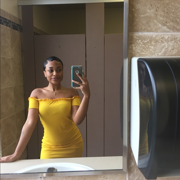 Yellow Mini Dress - Picture 4 of 4